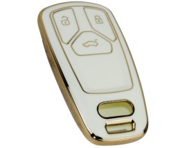 KONTAK ANAHTAR KUMANDA KORUYUCU KILIF TPU YENİ TİP BEYAZ AUDI A1-A3-A4-A5-A6-A7-A8-Q3-Q5-Q7-S4-S5- S7-S8-R8-TT