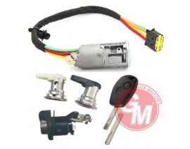 KONTAK - ANAHTARI 4LÜ SET DACIA LOGAN-SANDERO R.TRAFIC II 2012- 2010-ALARM DÜĞMELİ ANAHTAR İLE