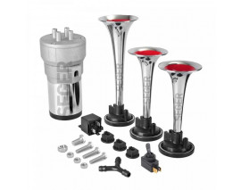 KORNA KOMPRESÖRLÜ ÜÇ PLASTİK BORULU 12V KROM RENKLİ