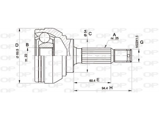 MAFSAL SETİ. TAHRİK MİLİ ÖN MITSUBISHI SPACE WAGON N3W N4W