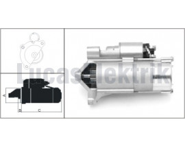 MARS MOTORU 12V / 1.6KW / 11DIS CITROEN BERLINGO.JUMPER.