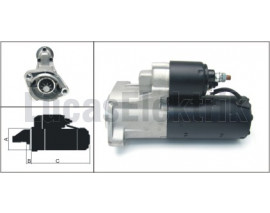 MARS MOTORU 12V / 1.8KW / 9DIS AUDI A4 1.9TDI VW PASSAT