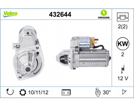 MARS MOTORU 12V 2.0kW 11 DIS MERCEDES W124 W202 W203 W210 W211 W638 W639 B901 B904
