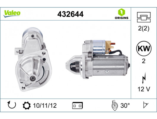 MARS MOTORU 12V 2.0kW 11 DIS MERCEDES W124 W202 W203 W210 W211 W638 W639 B901 B904