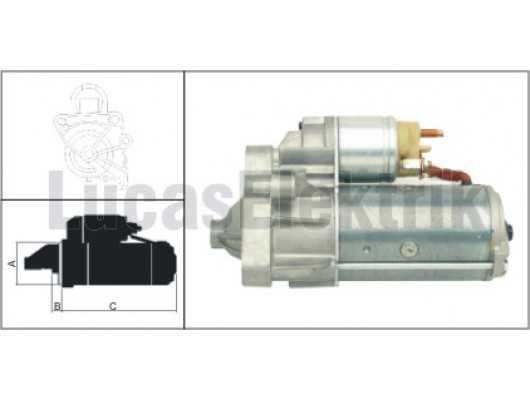 MARS MOTORU 12V 2.2KW 10 DIS NISSAN OPEL MOVANO.VIVARO RENAULT ESPACE.LAGUNA.MASTER.TRAFIC VAUXHALL