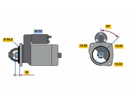 MARŞ MOTORU 12V HX87-M 12V R 0001230020-0001250002-0001262020