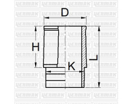 MOTOR GÖMLEĞİ P205-P309-P405B XU9 JAZ-M/J1-XU5M/JPZ-XU 7JPK 83.00 ÇAP STD