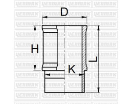 MOTOR GÖMLEĞİ PARTNER-P106-P306-P307 1.4-P P206 1.6-TU3 75.00 ÇAP STD