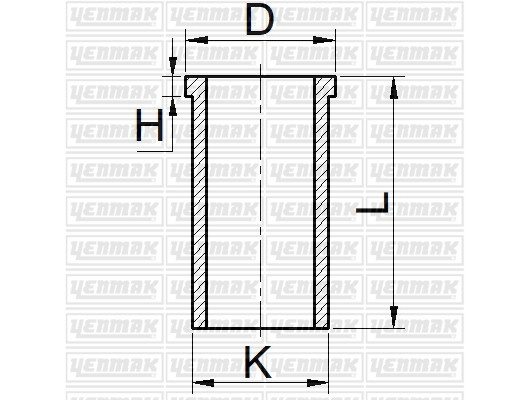 MOTOR GÖMLEĞİ STD PARTNER-BERLINGO-P307-P407C4-C5-BOXER-JUMPER-DUCATO-P206 DW10TD-DW10BTED4 85mm