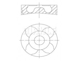 MOTOR PİSTON SEGMAN 0.50 P307-EXPERT-C4-JUMPY-FIESTA-CMAX 1.6 HDI DW6 75.60