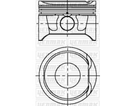 MOTOR PİSTON SEGMAN LGN-MGN-CLIO II 1.6 16V K4M 700-710-720 . 79.50 ÇAP STD