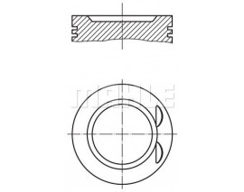 MOTOR PİSTON SEGMAN LGN-MGN-CLIO II 1.6 16V K4M 700-710-720 . 80.00 ÇAP 0.50