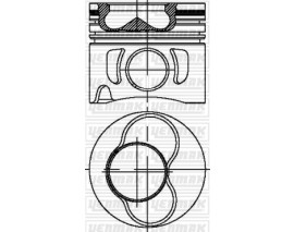 MOTOR PİSTON SEGMAN STD 4 SİLMOT.3-4 PİST CADDY-GOLF-BORA-JETTA-PASSAT-POLO 1.9 95 79.51mm