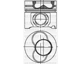 MOTOR PİSTON SEGMAN STD 5 SİL.MOT.1-2 PİSTON TRANSPORTER T5-TOUAREG 03 2.5TDI AX./BAC-BL 81mm