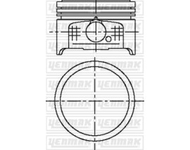 MOTOR PİSTON SEGMAN STD P106-P206-P306-PARTNER-BERLING 1.4 8V TU3JP BOY:50mm TEPE:DUZ TEPE 75mm