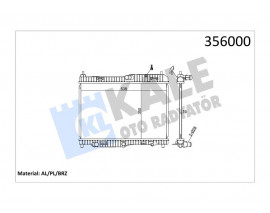 MOTOR RADYATORU FIESTA CB1 08 12 VI 08 1.4 EFI AT 1.4 1.6 OTOMATIK ŞANZIMAN 350 538 16