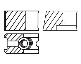 MOTOR SEGMANI STD YAĞ SEG.KROMLU TMPR 1.6 86.40