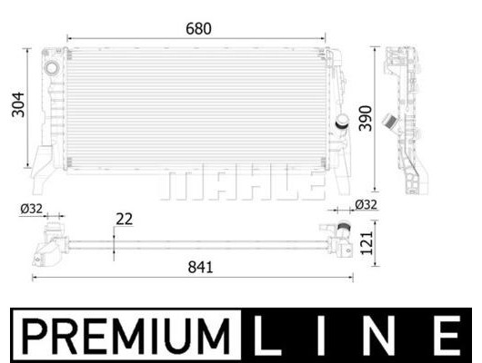 MOTOR SU RADYATORU BMW B37 F45 F46 F48 MINI F56 F55 F57 F60 PREMIUM LINE