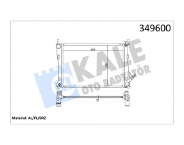 MOTOR SU RADYATORU FIESTA V FUSION 01 08 1.25 1.4 16V 1.6 16V MAZDA II 1.4 16V 1.6 16V 02 OLCU 500 358 16