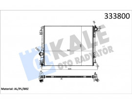 MOTOR SU RADYATÖRÜ GRAND SCENIC IV 15 MEGANE IV 15 SCENIC IV 15 1.2 TCE 1.3 TCE 1.5dCi 539x446x27