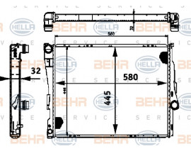 MOTOR SU RADYATORU MAN.SANZ.PREMIUM LINE BMW E46 Z4 M43 M47 M54 N40 N45 S54