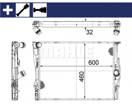 MOTOR SU RADYATORU MEKANIK SANZ. PREMIUM LINE BMW E81 E82 E87 E88 E90 E91 E92 E93 X1 E84 Z4 E89