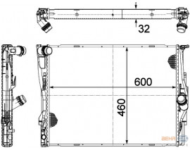 MOTOR SU RADYATORU MEKANIK SANZ. TAPASIZ BMW E81 E82 E87 E88 E90 E91 E92 E93 X1 E84 Z4 E89