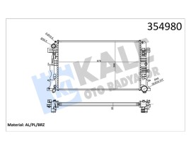 MOTOR SU RADYATORU MERCEDES SPRINTER B906 . VW CRAFTER 30-35-50 678X398X32