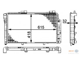 MOTOR SU RADYATORU MERCEDES W202 S202 C208 R170