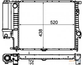 MOTOR SU RADYATORU OTM/SANZ KLIMALI BMW E39 M52 96 98