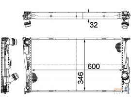 MOTOR SU RADYATORU PREMIUM LINE BMW N47 N57 M57 E81 E82 E87 E88 E90 E92 E93 E84 OTOMATIK SANZ