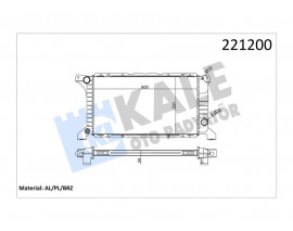 MOTOR SU RADYATORU TRANSIT T12 T15 92 98 1 SIRA ALB KISA TIP OLCU 600 331 34