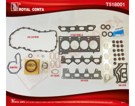MOTOR TAKIM CONTA SKC Lİ LGN II 2.0 16V F4R SKT KEÇELİ VE SUBAP LASTİKLİ