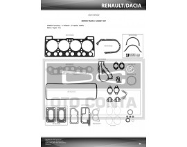 MOTOR TAKIM CONTASI R9 1.6 FAIRWAY-OPTİMA KEÇELİ SUBAP LASTİKLİ