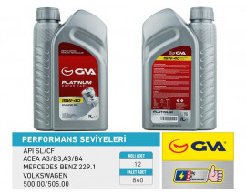 MOTOR YAĞI 15W40 1 LT PLATINUM MİNERAL API SL/CF