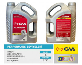 MOTOR YAĞI 15W40 4 LT PLATINUM MİNERAL API SL/CF