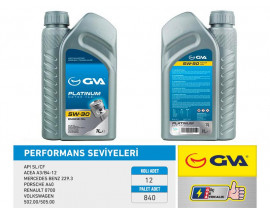 MOTOR YAĞI 5W30 1 LT PLATINUM TAM SENTETİK API SL/CF