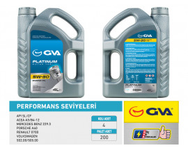 MOTOR YAĞI 5W30 4 LT PLATINUM TAM SENTETİK API SL/CF