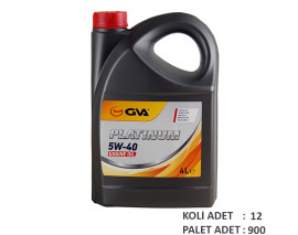 MOTOR YAĞI 5W40 4 LT PLATINUM TAM SENTETİK API SL/CF