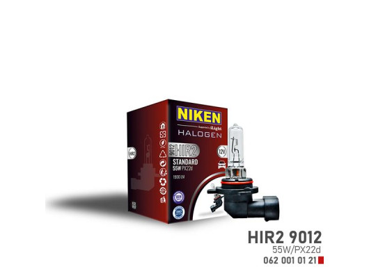 NIKEN 9012 HIR2 55W HALOJEN AMPUL PX22d 12V