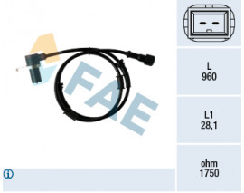 ON ABS SENSORU VOLVO S40 I 644 1.6 99 04 V40 645 95 04