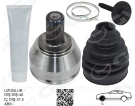 ÖN AKS KAFASI DIŞ SAĞ-SOL MONDEO IV 07 14 S MAX GALAXY 06 15 1.6TDCI-2.0TDCI VOLVO V60 I T5 13 18 V70 III D3-D4 10 15 XC60 I D3-D4 09 14