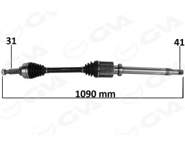 ON AKS KOMPLE SAĞ TOURNEO CUSTOM 2.2 TDCİ-2.0TDCİ 155HP KISA ŞASE 12