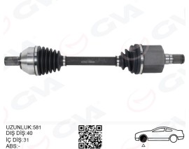 ÖN AKS KOMPLE SOL FORD MONDEO 2.0 TDCI 07 14 OTOM.