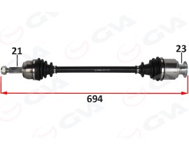 ÖN AKS SAĞ RENAULT EXPRESS F40.G40 1.9 D UZUNLUK 85-98