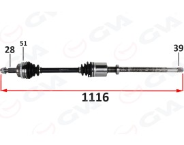 ÖN AKS SAĞ RENAULT MASTER II FD 2.5 DCI ABSLI 51 DIS 28X39 06-10