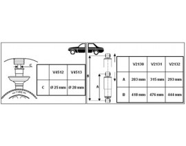 ÖN AMORTİSÖR SAĞ/SOL KALIN MİL DUCATO III-BOXER III-JUMPER III 06 KARSAN JEST 10 14