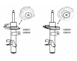 ÖN AMORTİSÖR SOL FORD KUGA 1.6 2.5 2.0TDCİ 2013 GAZLI