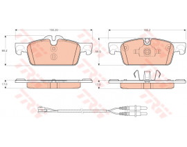 ÖN BALATA 508 SW 1.6 VTI 1.6 THP 1.6HDI 2.0HDI 2.2HDI 11/10 283mm CAP