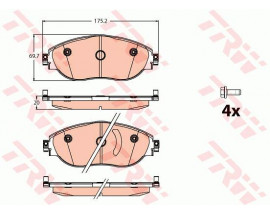 ÖN BALATA A3 12 LEON 15 OCTAVIA 14 SUPERB 15 GOLF VIII PASSAT 14 TIGUAN 16